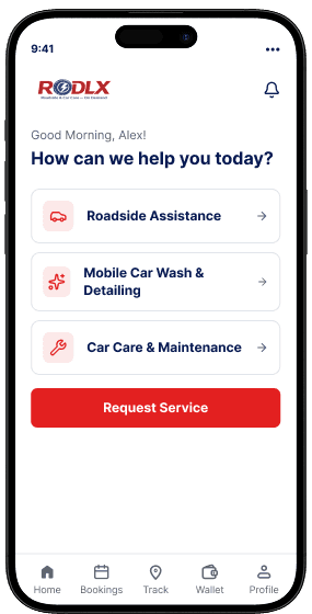 RODLX Mobile App Phone Interface